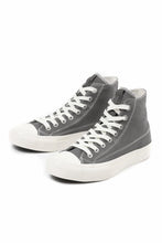 画像をギャラリービューアに読み込む, Y's for men HIGH TOP SNEAKER / COTTON CANVAS (GREY x WHITE)