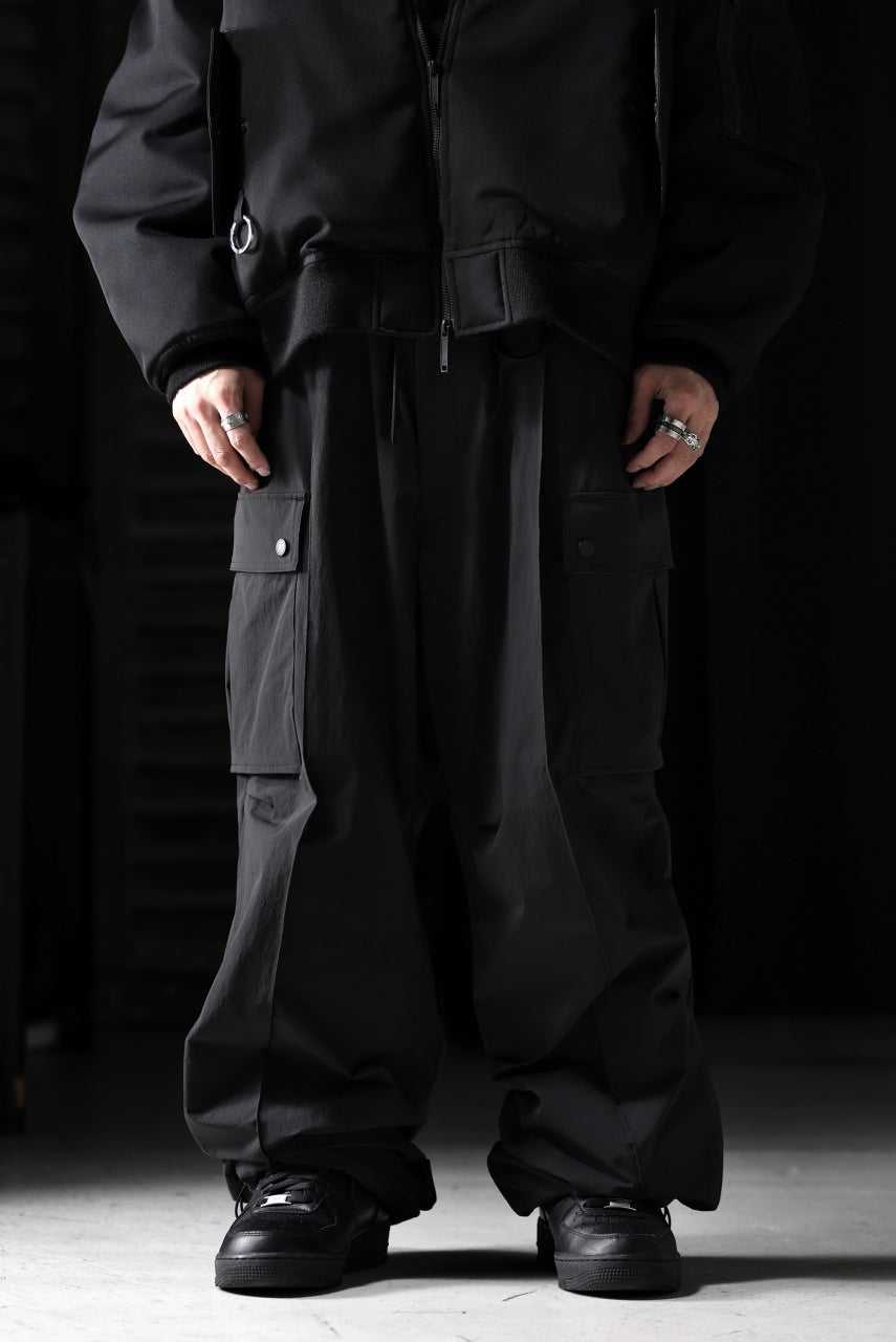 画像をギャラリービューアに読み込む, th products NERDRUM / Cargo Pants / recycled nylon stretch taffeta (black)