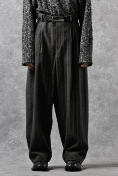 画像をギャラリービューアに読み込む, forme d'expression 2Tucked Baggy Pants (Grey)