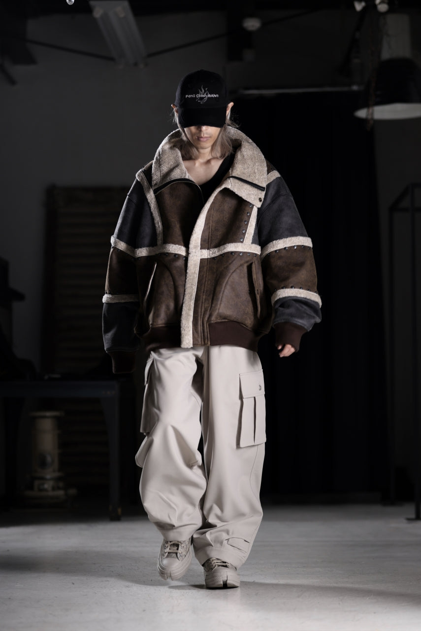 画像をギャラリービューアに読み込む, Feng Chen Wang DOUBLE SIDED SHERPA JACKET (GRAY)