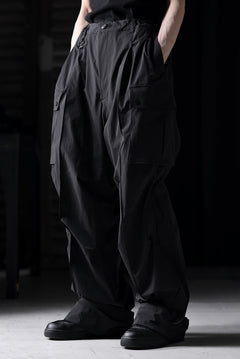 画像をギャラリービューアに読み込む, TARO HORIUCHI / th products NERDRUM / Cargo Pants / recycled nylon stretch taffeta (black)