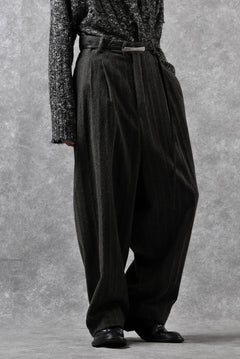 画像をギャラリービューアに読み込む, forme d'expression 2Tucked Baggy Pants (Grey)
