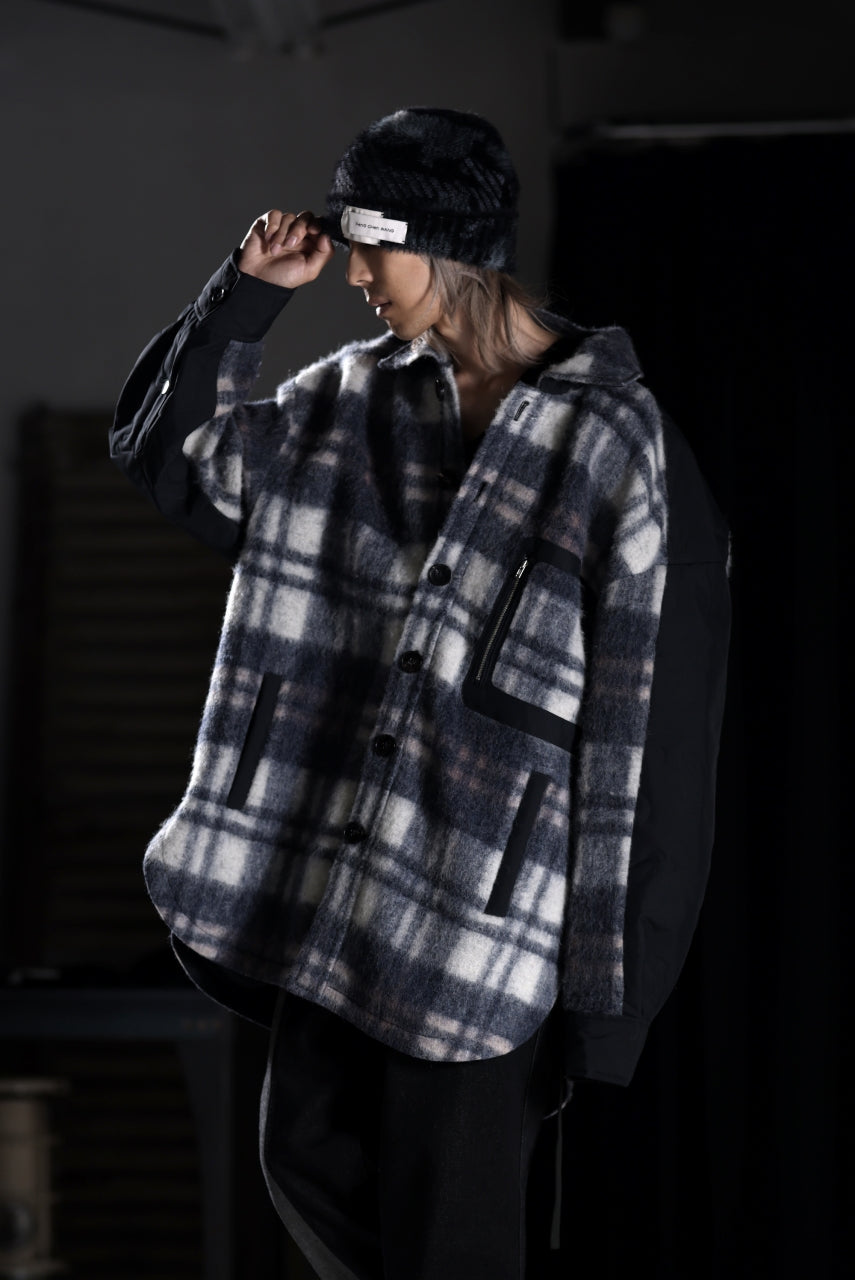 画像をギャラリービューアに読み込む, Feng Chen Wang FLANNEL SHIRT WITH QUILT PHOENIX (NAVY)