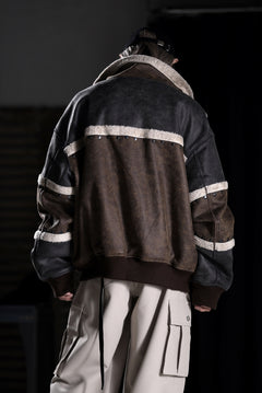 画像をギャラリービューアに読み込む, Feng Chen Wang DOUBLE SIDED SHERPA JACKET (GRAY)