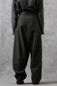 画像をギャラリービューアに読み込む, forme d'expression 2Tucked Baggy Pants (Grey)