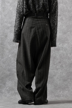 画像をギャラリービューアに読み込む, forme d'expression 2Tucked Baggy Pants (Grey)