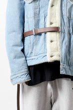 画像をギャラリービューアに読み込む, FACETASM ASSYMETRICAL BELTED SHERPA DENIM JACKET (INDIGO)