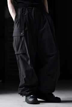 画像をギャラリービューアに読み込む, TARO HORIUCHI / th products NERDRUM / Cargo Pants / recycled nylon stretch taffeta (black)