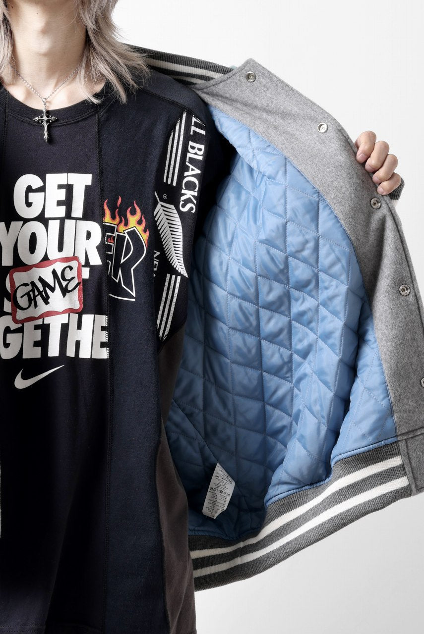 画像をギャラリービューアに読み込む, FACETASM HOODED STADIUM JACKET (GRAY)