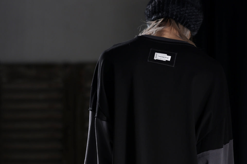 画像をギャラリービューアに読み込む, Feng Chen Wang PANELLED TOPS (BLACK/GREY)