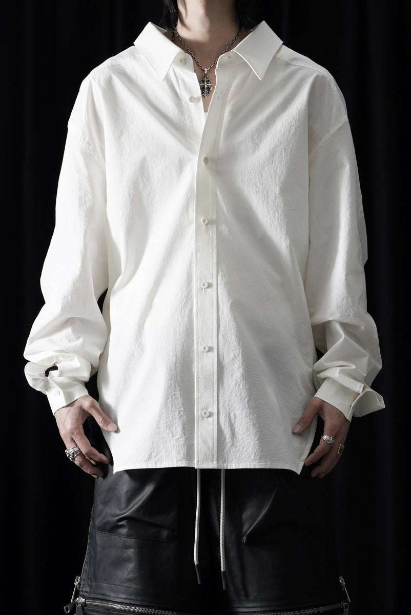 A.F ARTEFACT BACK FACE SHIRTS / ORGANIC COTTON (WHITE) – LOOM OSAKA