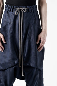 画像をギャラリービューアに読み込む, A.F ARTEFACT WIDE SARROUEL PANTS / LINEN TWILL (NAVY)