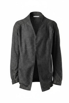 画像をギャラリービューアに読み込む, OPPOSE DUALITY CARDIGAN-JACKET / BISHU MIX WOOL (BLACK)