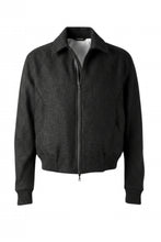 画像をギャラリービューアに読み込む, OPPOSE DUALITY MELTON BOMBER JACKET (BLACK)