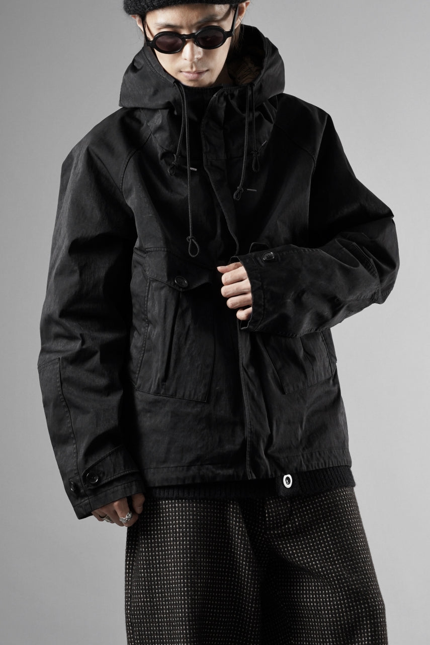 画像をギャラリービューアに読み込む, Ten c TEMPEST ANORAK JACKET / GARMENT DYED OJJ (NERO)