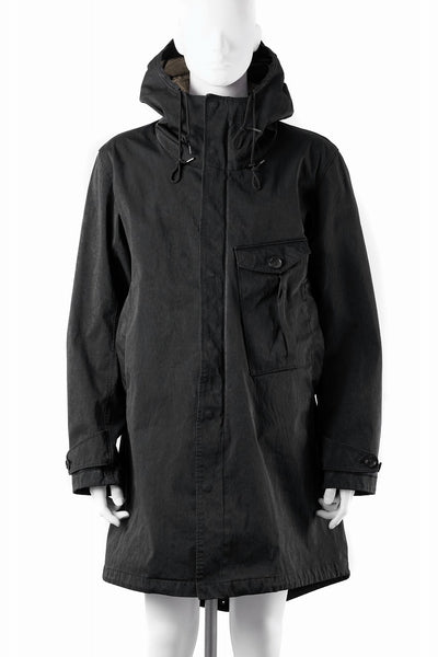 Ten c CYCLONE PARKA / GARMENT DYED OJJ (NERO)