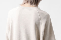 画像をギャラリービューアに読み込む, N/07 RAGLAN LOOSEY TOP / VINTAGE COTTON TERRY (OATMEAL)