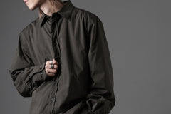画像をギャラリービューアに読み込む, Ten c PADDED SHIRT / PIECE DYED COTTON/NYLON POPLIN (DARK GREEN)