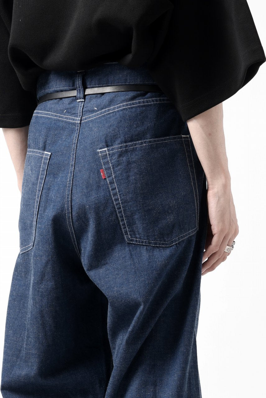 画像をギャラリービューアに読み込む, N/07 WIDE-TAPARED JEANS / 7.3oz CHAMBRAY DENIM (INDIGO ONE WASHED)