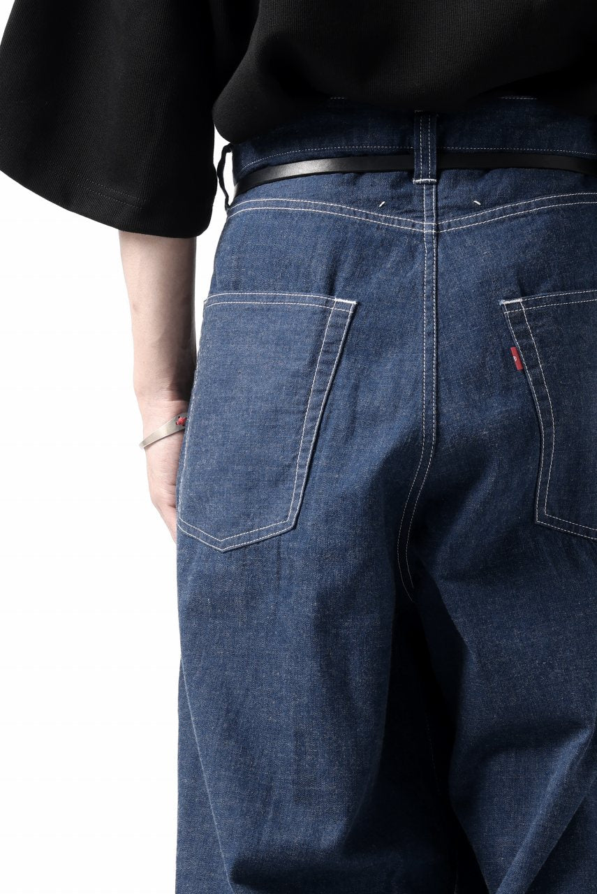 画像をギャラリービューアに読み込む, N/07 WIDE-TAPARED JEANS / 7.3oz CHAMBRAY DENIM (INDIGO ONE WASHED)