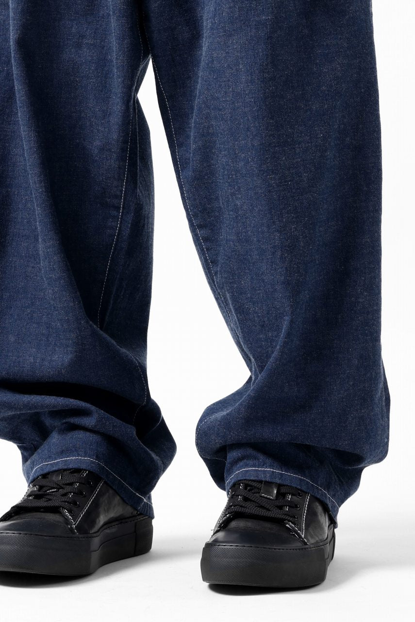 画像をギャラリービューアに読み込む, N/07 WIDE-TAPARED JEANS / 7.3oz CHAMBRAY DENIM (INDIGO ONE WASHED)