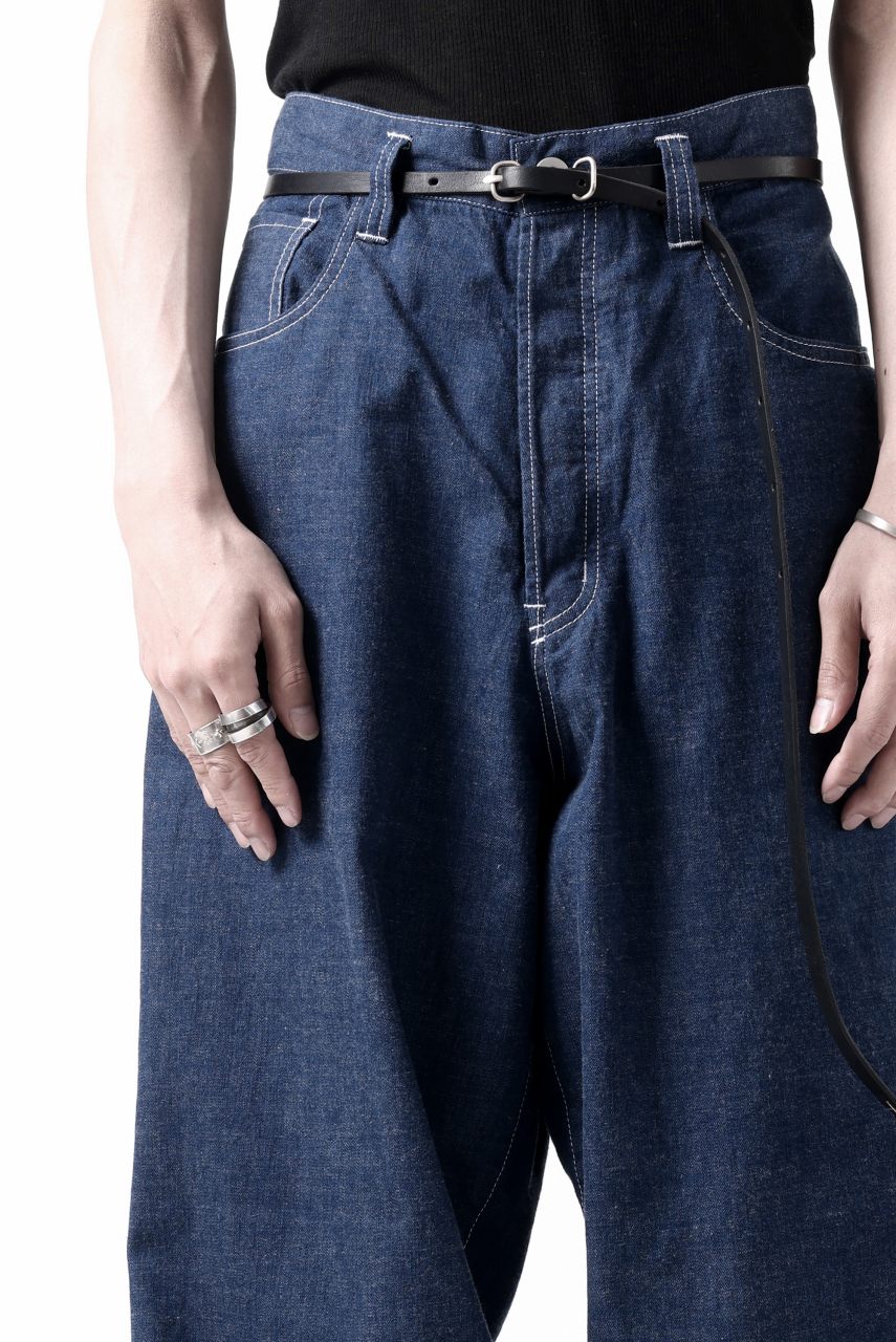 画像をギャラリービューアに読み込む, N/07 WIDE-TAPARED JEANS / 7.3oz CHAMBRAY DENIM (INDIGO ONE WASHED)