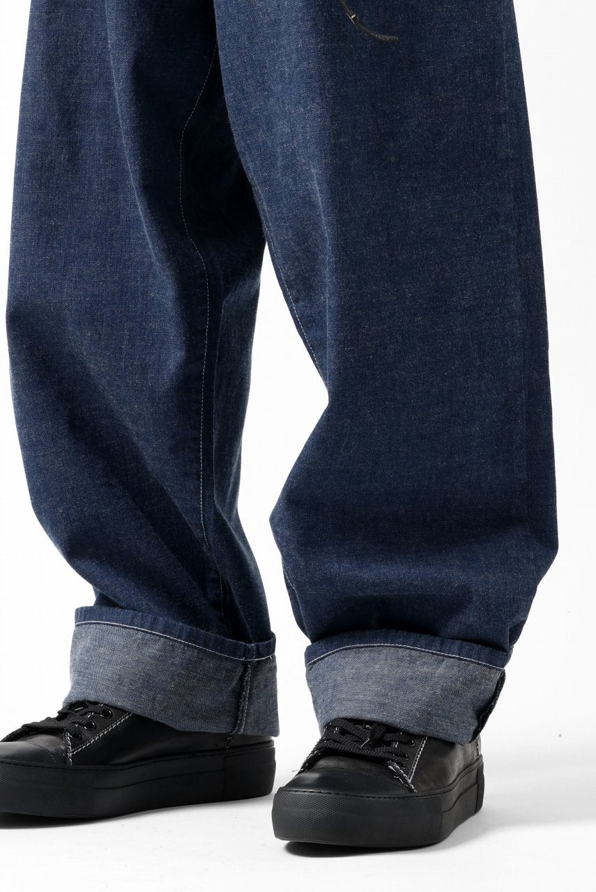 画像をギャラリービューアに読み込む, N/07 WIDE-TAPARED JEANS / 7.3oz CHAMBRAY DENIM (INDIGO ONE WASHED)