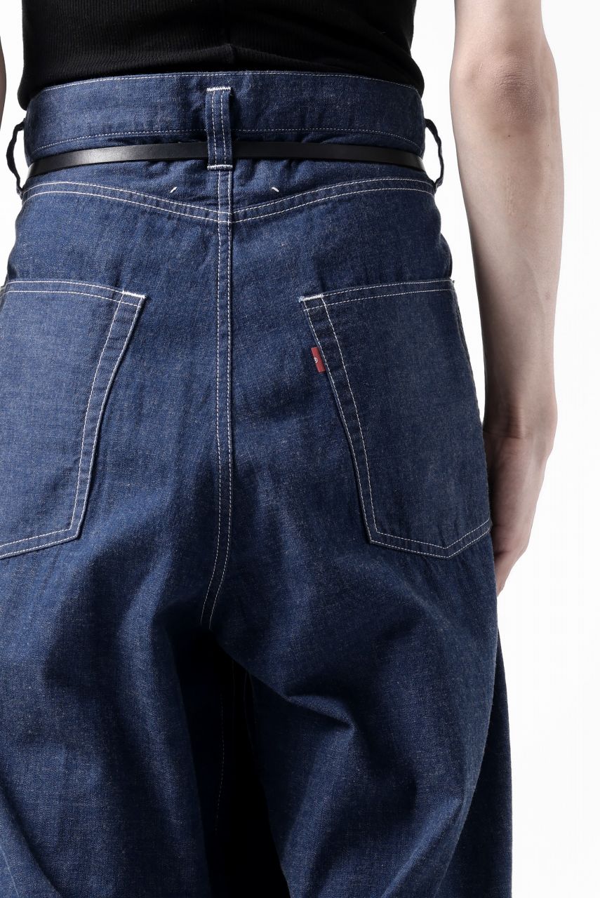 画像をギャラリービューアに読み込む, N/07 WIDE-TAPARED JEANS / 7.3oz CHAMBRAY DENIM (INDIGO ONE WASHED)