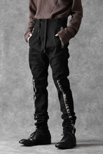 画像をギャラリービューアに読み込む, BORIS BIDJAN SABERI SLIM FIT PANTS / OBJECT DYED & SEAM TAPED "P11-F1939" (BLACK)