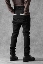画像をギャラリービューアに読み込む, BORIS BIDJAN SABERI SLIM FIT PANTS / OBJECT DYED & SEAM TAPED "P11-F1939" (BLACK)