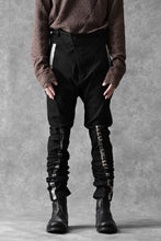 画像をギャラリービューアに読み込む, BORIS BIDJAN SABERI SLIM FIT PANTS / OBJECT DYED & SEAM TAPED "P11-F1939" (BLACK)