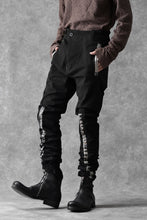画像をギャラリービューアに読み込む, BORIS BIDJAN SABERI SLIM FIT PANTS / OBJECT DYED & SEAM TAPED "P11-F1939" (BLACK)