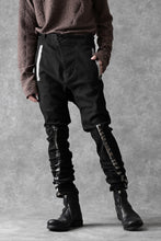 画像をギャラリービューアに読み込む, BORIS BIDJAN SABERI SLIM FIT PANTS / OBJECT DYED & SEAM TAPED "P11-F1939" (BLACK)