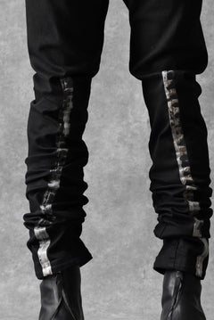 画像をギャラリービューアに読み込む, BORIS BIDJAN SABERI SLIM FIT PANTS / OBJECT DYED & SEAM TAPED "P11-F1939" (BLACK)