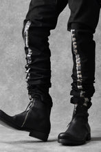 画像をギャラリービューアに読み込む, BORIS BIDJAN SABERI SLIM FIT PANTS / OBJECT DYED & SEAM TAPED "P11-F1939" (BLACK)