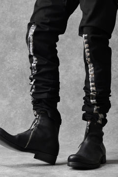 画像をギャラリービューアに読み込む, BORIS BIDJAN SABERI SLIM FIT PANTS / OBJECT DYED & SEAM TAPED "P11-F1939" (BLACK)