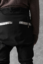 画像をギャラリービューアに読み込む, BORIS BIDJAN SABERI SLIM FIT PANTS / OBJECT DYED & SEAM TAPED "P11-F1939" (BLACK)