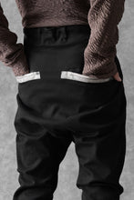 画像をギャラリービューアに読み込む, BORIS BIDJAN SABERI SLIM FIT PANTS / OBJECT DYED & SEAM TAPED "P11-F1939" (BLACK)