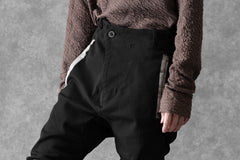 画像をギャラリービューアに読み込む, BORIS BIDJAN SABERI SLIM FIT PANTS / OBJECT DYED & SEAM TAPED "P11-F1939" (BLACK)