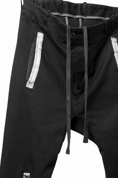 画像をギャラリービューアに読み込む, BORIS BIDJAN SABERI SLIM FIT PANTS / OBJECT DYED & SEAM TAPED "P11-F1939" (BLACK)