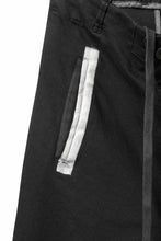 画像をギャラリービューアに読み込む, BORIS BIDJAN SABERI SLIM FIT PANTS / OBJECT DYED & SEAM TAPED "P11-F1939" (BLACK)