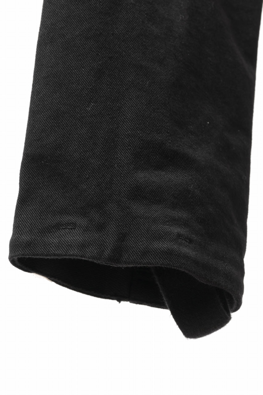 画像をギャラリービューアに読み込む, BORIS BIDJAN SABERI SLIM FIT PANTS / OBJECT DYED & SEAM TAPED "P11-F1939" (BLACK)