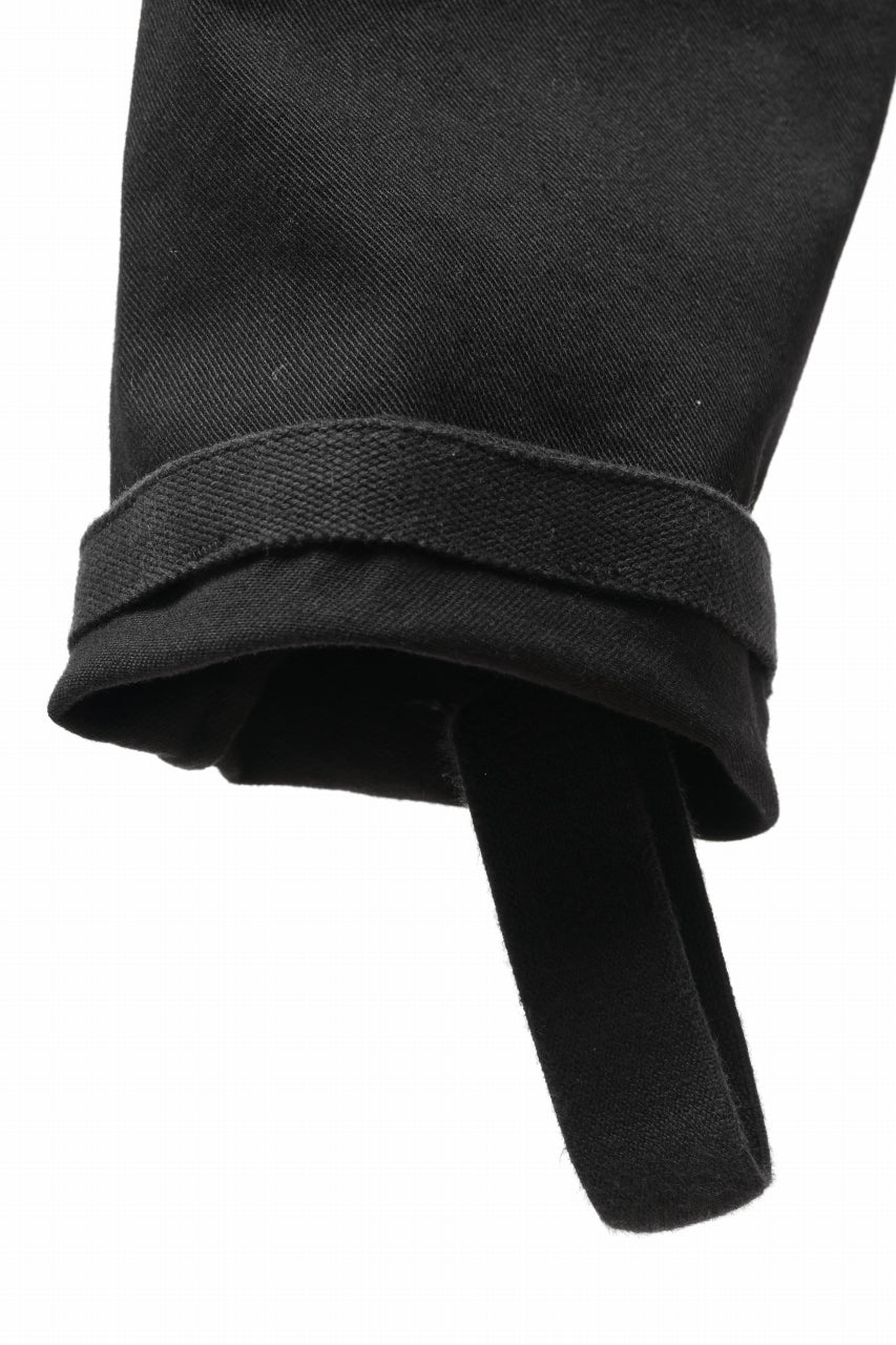 画像をギャラリービューアに読み込む, BORIS BIDJAN SABERI SLIM FIT PANTS / OBJECT DYED & SEAM TAPED "P11-F1939" (BLACK)