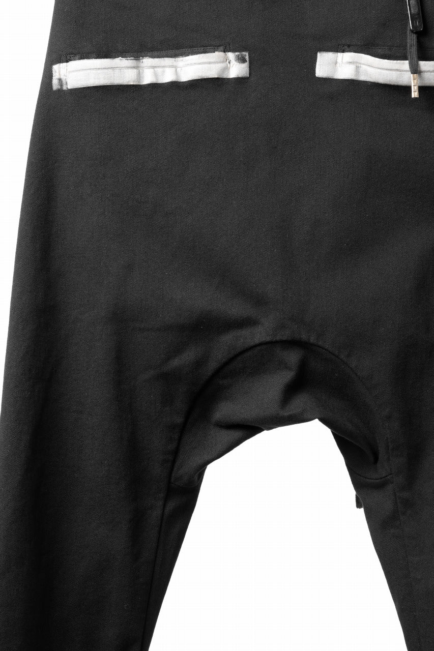 画像をギャラリービューアに読み込む, BORIS BIDJAN SABERI SLIM FIT PANTS / OBJECT DYED & SEAM TAPED "P11-F1939" (BLACK)