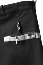 画像をギャラリービューアに読み込む, BORIS BIDJAN SABERI SLIM FIT PANTS / OBJECT DYED & SEAM TAPED "P11-F1939" (BLACK)