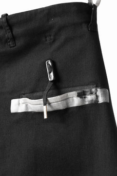 画像をギャラリービューアに読み込む, BORIS BIDJAN SABERI SLIM FIT PANTS / OBJECT DYED & SEAM TAPED "P11-F1939" (BLACK)