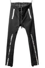画像をギャラリービューアに読み込む, BORIS BIDJAN SABERI SLIM FIT PANTS / OBJECT DYED & SEAM TAPED "P11-F1939" (BLACK)