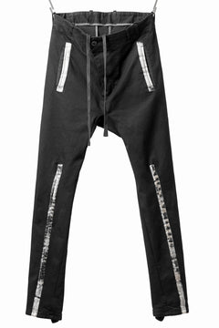 画像をギャラリービューアに読み込む, BORIS BIDJAN SABERI SLIM FIT PANTS / OBJECT DYED & SEAM TAPED "P11-F1939" (BLACK)