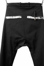 画像をギャラリービューアに読み込む, BORIS BIDJAN SABERI SLIM FIT PANTS / OBJECT DYED & SEAM TAPED "P11-F1939" (BLACK)
