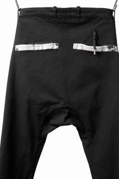 画像をギャラリービューアに読み込む, BORIS BIDJAN SABERI SLIM FIT PANTS / OBJECT DYED & SEAM TAPED "P11-F1939" (BLACK)